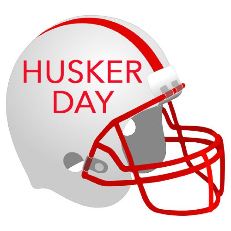 Football helmet Husker Day Link