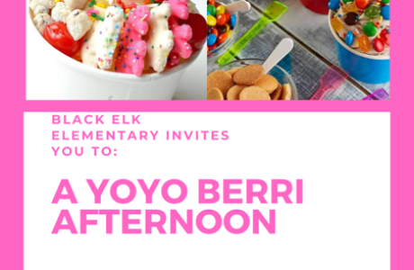 YoYo Berri advertisement with frozen yogurt in bowls