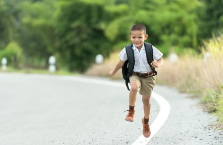 boy running