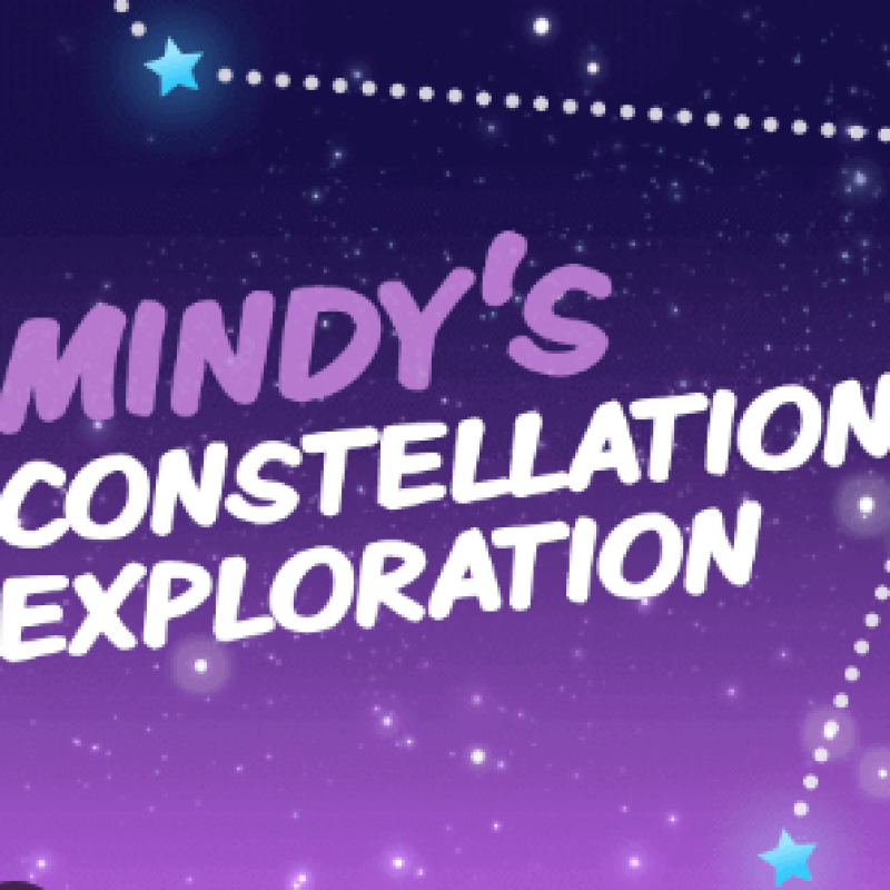 Mindy's constellation exploration on purple