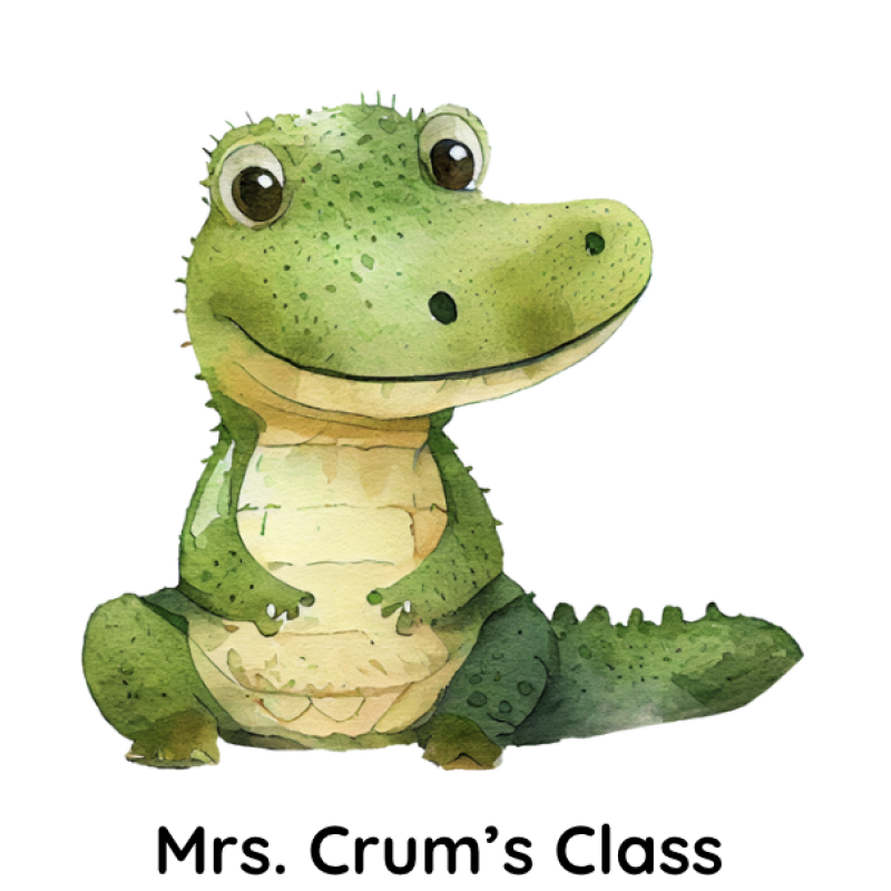 cute crocodile sitting