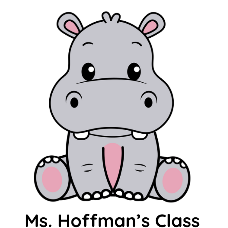 cute hippo sitting