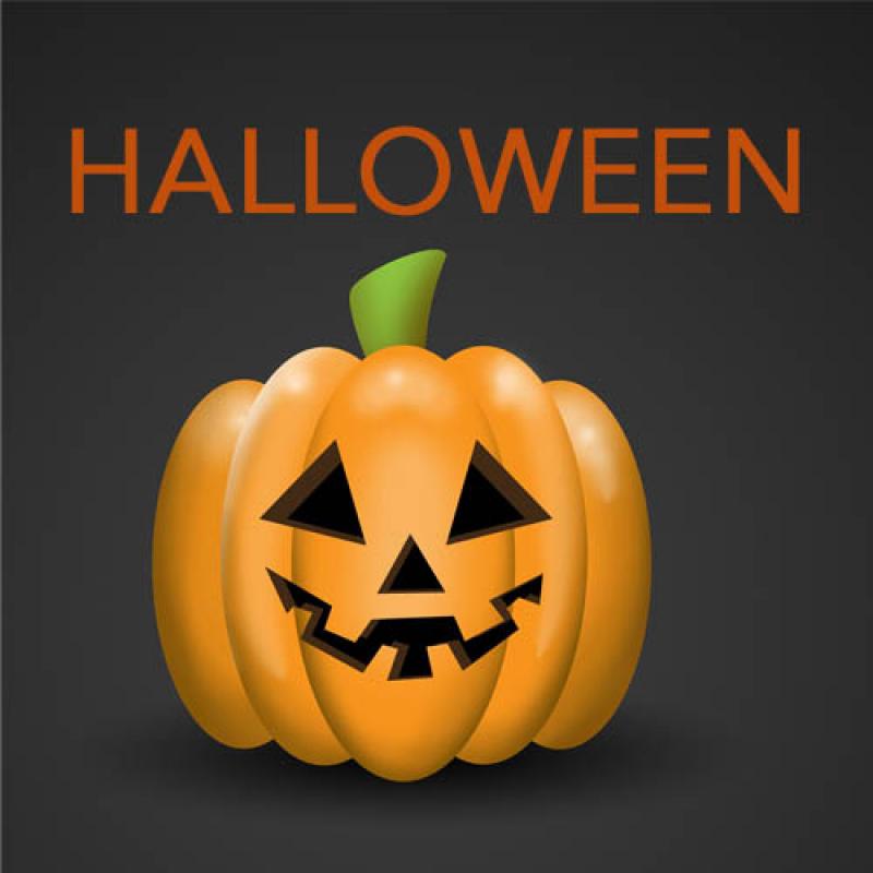 halloween jack-o-lantern icon and link