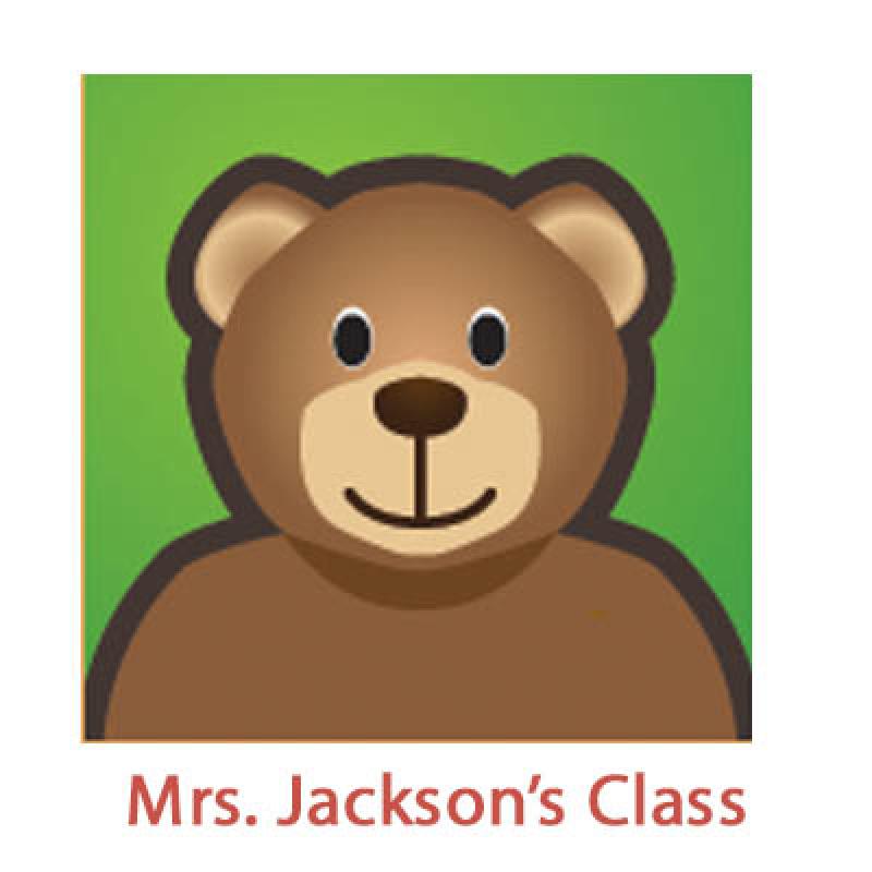 teddy bear with link to Jackson's wonders class