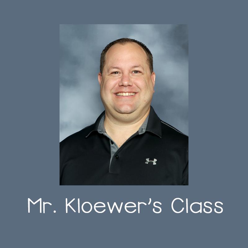 Mr. Kloewer's Class Page LInk