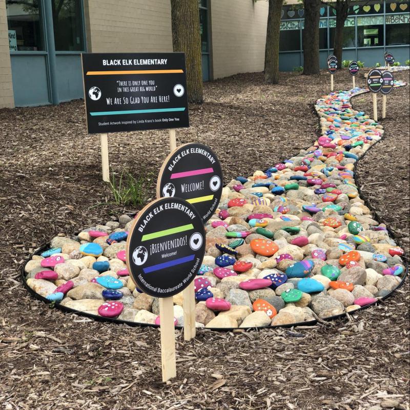 painted rockbed with signs special classes link